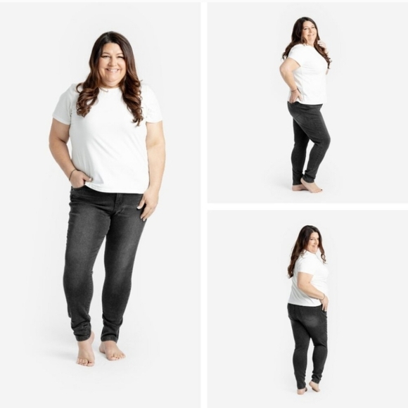 LuLaRoe Denim - Lularoe sz 40 Essential wash black skinny jeans sz 20W WJ145